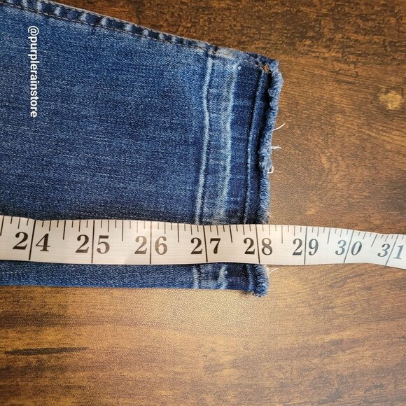 Madewell Jeans 28 Button Fly Skinny 10" High Rise Rosecliff Wash H6319 Stretch - Picture 10 of 12